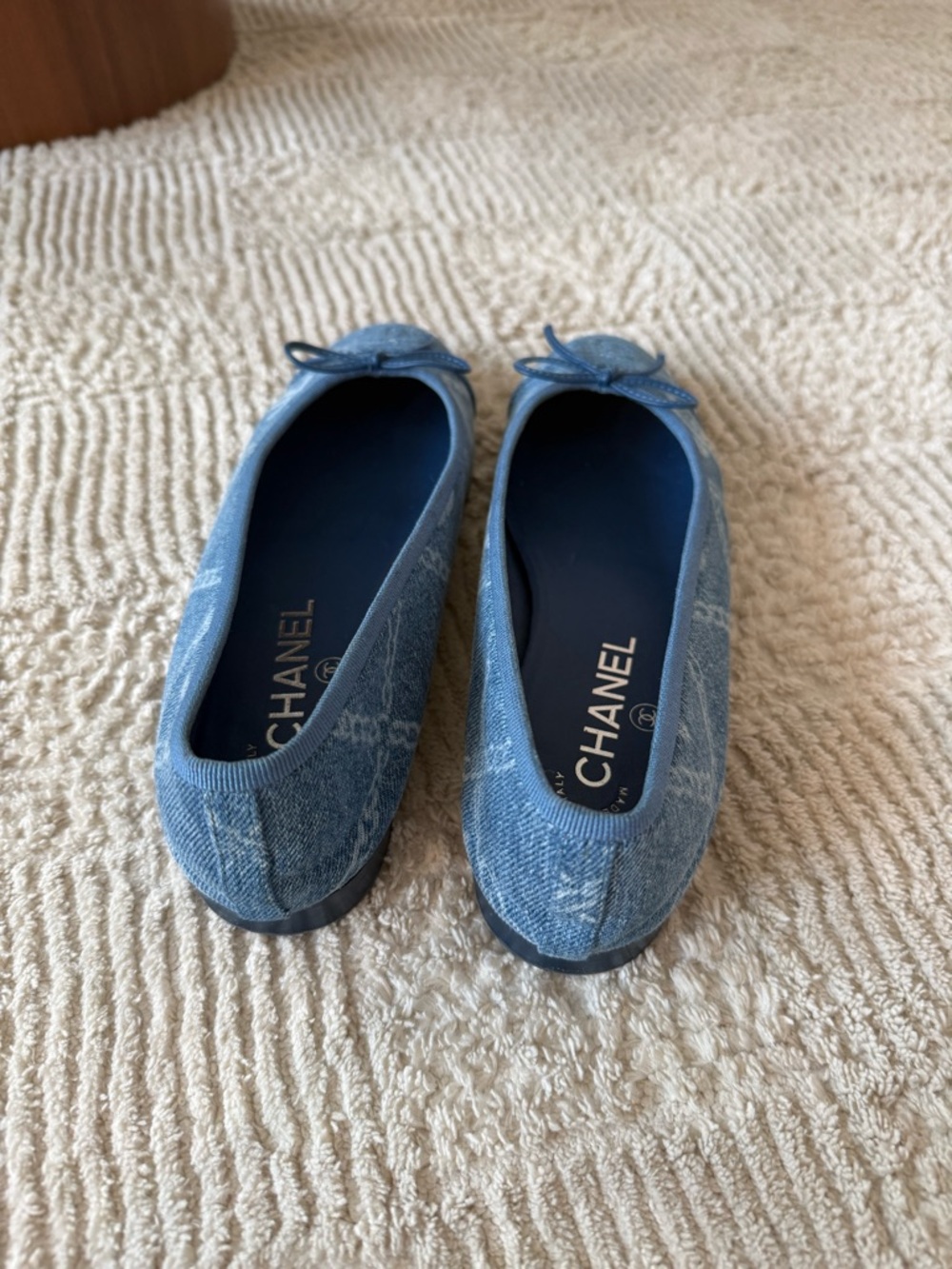 Chanel Denim Ballet Flats Blue Size 36.5 - Picture 4 of 8
